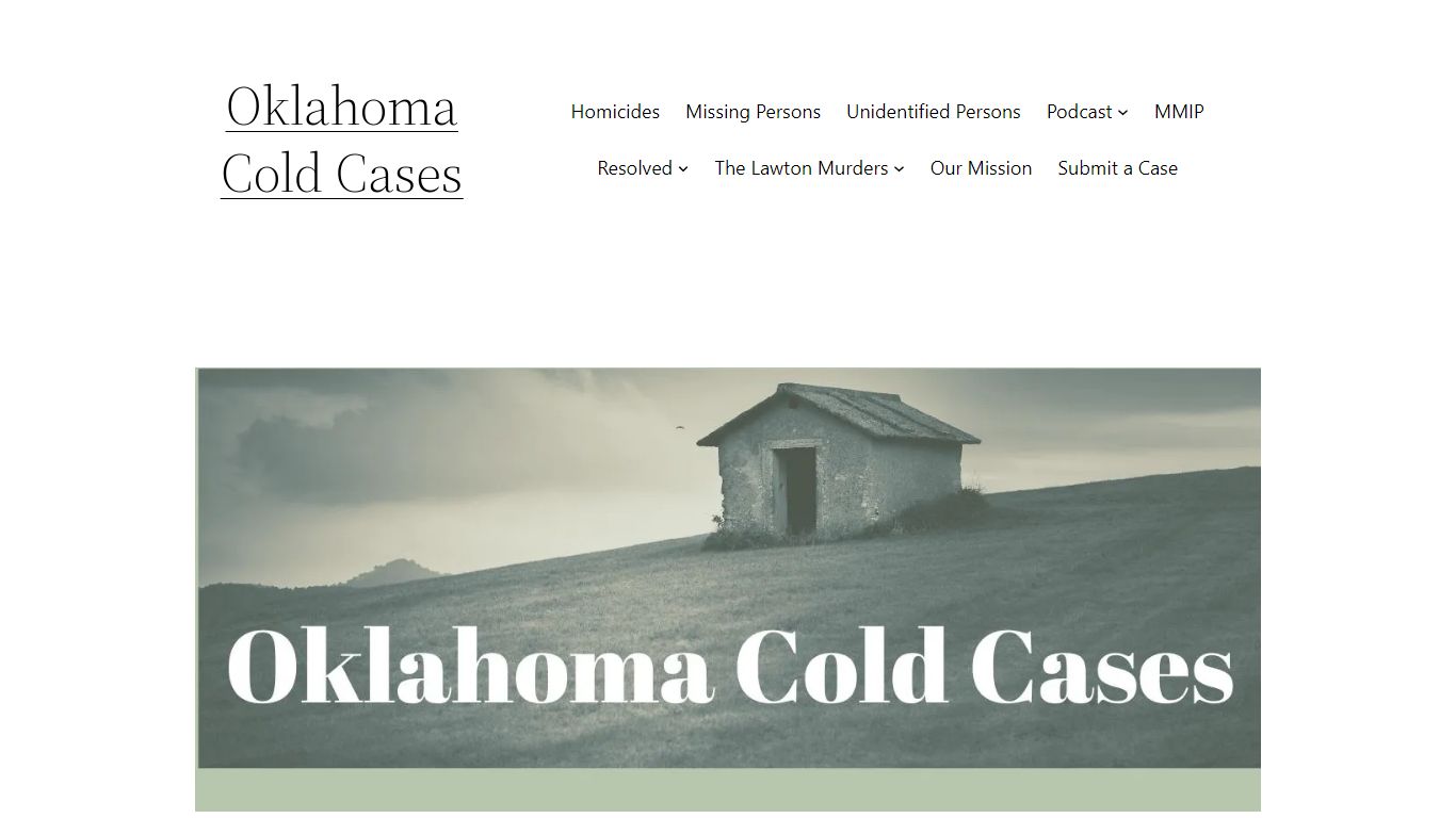 Home page - Oklahoma Cold Cases